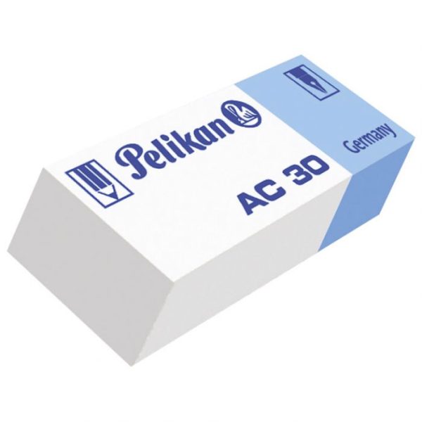 GUMICA PLASTIČNA AC30 PELIKAN 606079 BELO-PLAVA