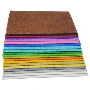 EVA PENA GLITTER A4 SAMOLEPLJIVA NARANDŽASTA