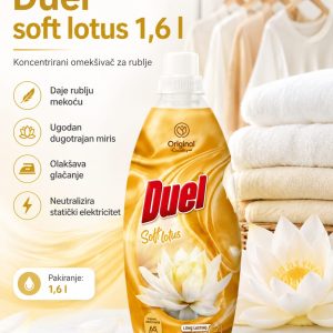 Duel omekšivač soft lotus žuti 1,6l