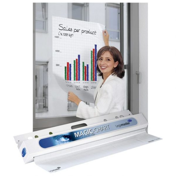 FOLIJA FLIPCHART U ROLNI 60X80CM PLUS MARKER MAGIC-CHART PK25 LEGAMASTER 7-159000 BLISTER