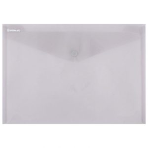 FASCIKLA KOVERTA S DUGMETOM A4 PP DONAU 8544001PL-02 PROVIDNA BOJA DIMA