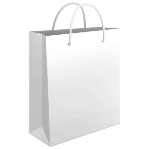 KESE UKRASNE SREDNJE 24X39X9CM SJAJNE PLASTIFICIRANE FORNAX BELE