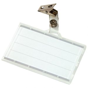 NOSAČ ID KARTICE ZA AKREDITACIJU ZA KOPČU 85X50MM/88X55MM SA KOPČOM DONAU 8346001PL-00