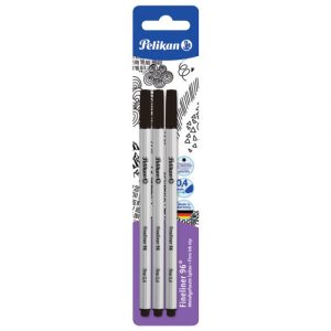 FLOMASTER FINELINER 0,4MM 96F PK3 PELIKAN 940601 CRNI BLISTER