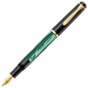NALIVPERO CLASSIC M200 (M) PLUS KOŽNA BELA FUTROLA PLUS POKLON KUTIJA G30 PELIKAN 994103 ZELENO-CRNO