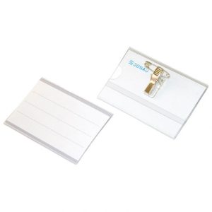 NOSAČ ID KARTICE ZA AKREDITACIJU SA ŠTIPALJKOM I ZIHERICOM 86X54MM DONAU 8348000PL-99