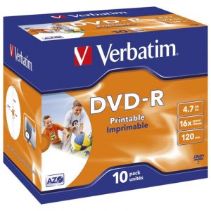 DVD-R 4,7/120 16X JC PRINTABLE VERBATIM 43521