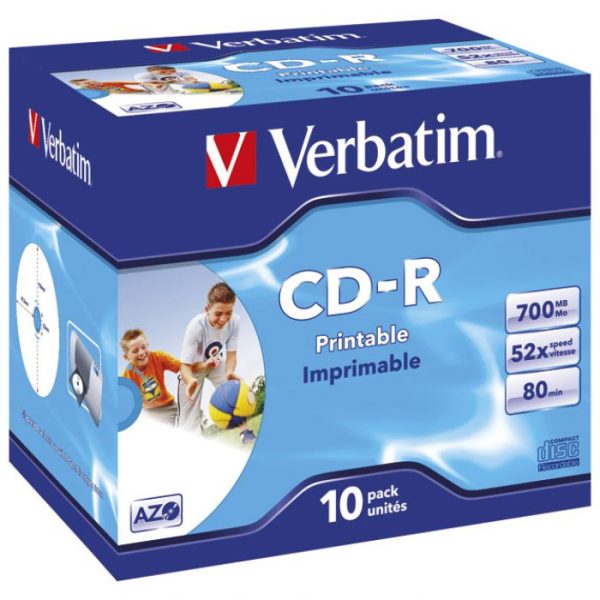 CD-R 700/80 52X JC AZO PRINTABLE VERBATIM 43325