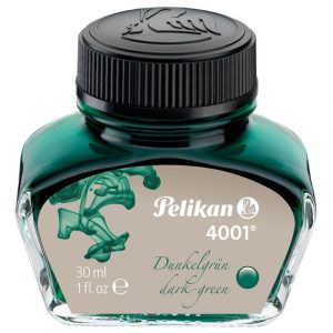 TINTA ZA NALIVPERO BOČICA 30ML 4001 PELIKAN 300056 TAMNO ZELENA (DARKGREEN)