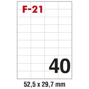 ETIKETE ILK  52,5X29,7MM PK100L FORNAX F-21