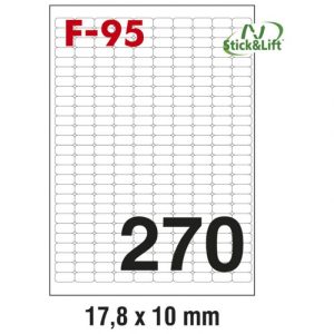 ETIKETE ILK  17,8X10MM ODLEPLJIVE PK100L FORNAX F-95