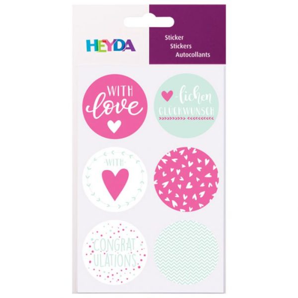 NALEPNICE UKRASNE LJUBAV MOTIVI FI-4CM 4X6KOM HEYDA 20-37808 03 BLISTER * DO ISTEKA ZALIHA