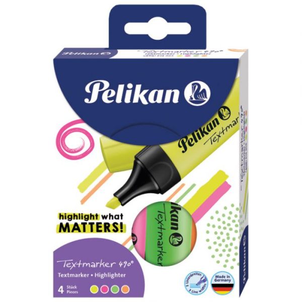 SIGNIR 490 PK4BOJE PELIKAN 814058 BLISTER