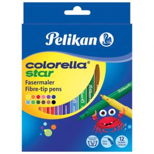 FLOMASTER ŠKOLSKI 12BOJA KARTON COLORELLA STAR C302 PELIKAN 814508 BLISTER