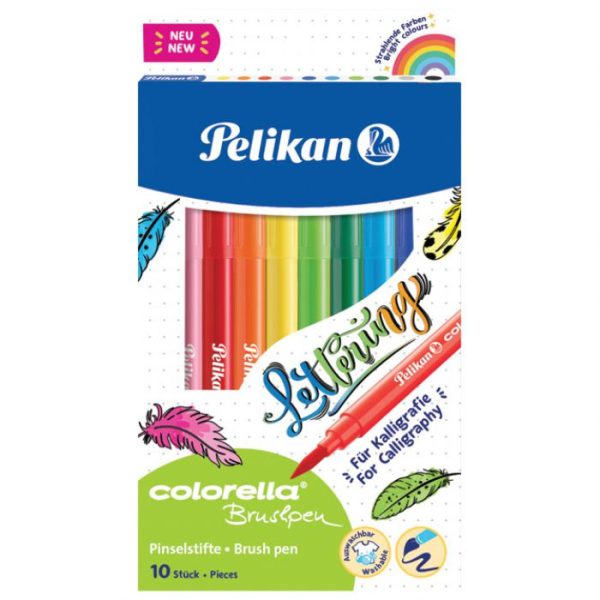 FLOMASTER ŠKOLSKI 10BOJA KARTON COLORELLA SUPER BRUSH PELIKAN 814577 BLISTER  * DO ISTEKA ZALIHA