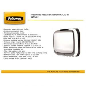 PREČIŠĆIVAČ VAZDUHA (ZIDNI) AERAMAXPRO AM 3 FELLOWES 9433401