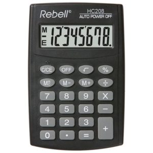 KALKULATOR DŽEPNI 8MESTA REBELL RE-HC208 BX CRNI