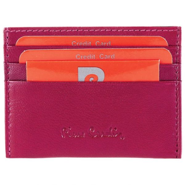 KORICE KOŽNE ZA KARTICE 6MESTA SA PREGRADOM PIERRE CARDIN 2475TILAK42 TAMNO ROZE