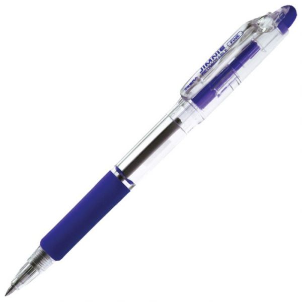 OLOVKA HEMIJSKA 0,7MM SA GUMENIM GRIPOM (ULOŽAK PLAVI) JIMNIE RETRACTABLE ZEBRA 30652 PLAVA