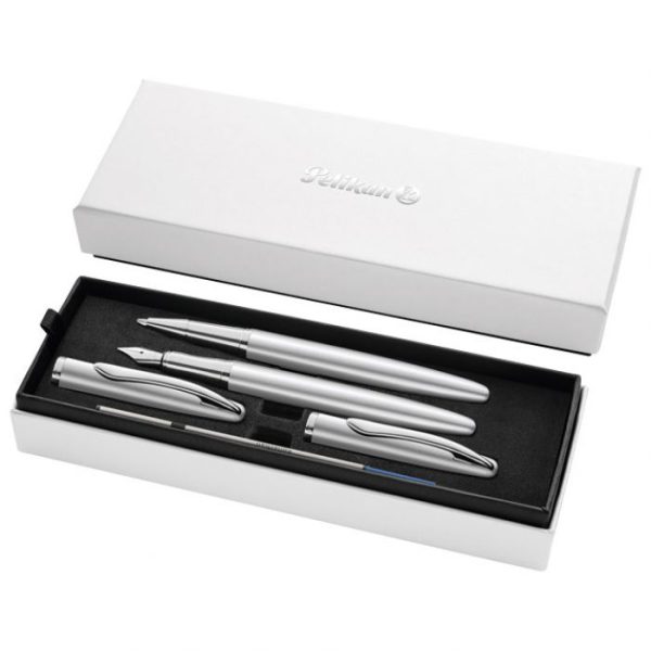 SET NALIVPERO PLUS ROLER JAZZ NOBLE ELEGANCE PLUS POKLON KUTIJA G25 PELIKAN 826938 SREBRNI