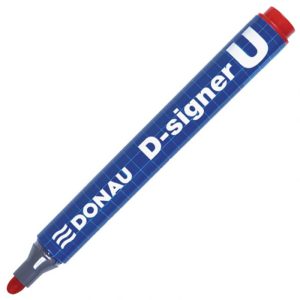 MARKER PERMANENTNI 2-4MM OKRUGLI VRH D-SIGNER U DONAU 7371001-04PL CRVENI