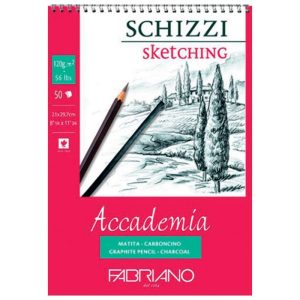 BLOK ACCADEMIA SCHIZZI SKETCHING SPIRALA GORE 29,7X42CM 50L 120G FABRIANO 44122942