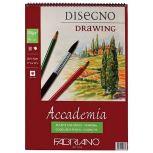 BLOK ACCADEMIA DISEGNO DRAWING SPIRALA GORE 29,7X42CM 30L 200G FABRIANO 44202942