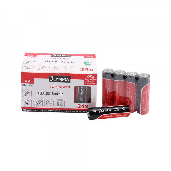 Baterija Olympia Alkalne AA LR6 1/24