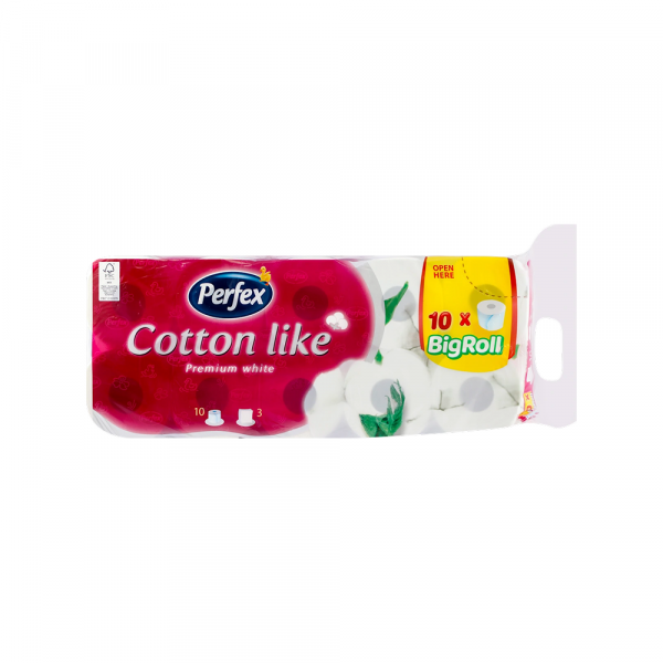 Toalet papir Perfex Cotton like premium 3sl. 1/10